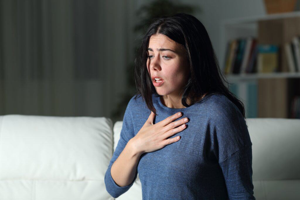 woman with an anxiety disorder