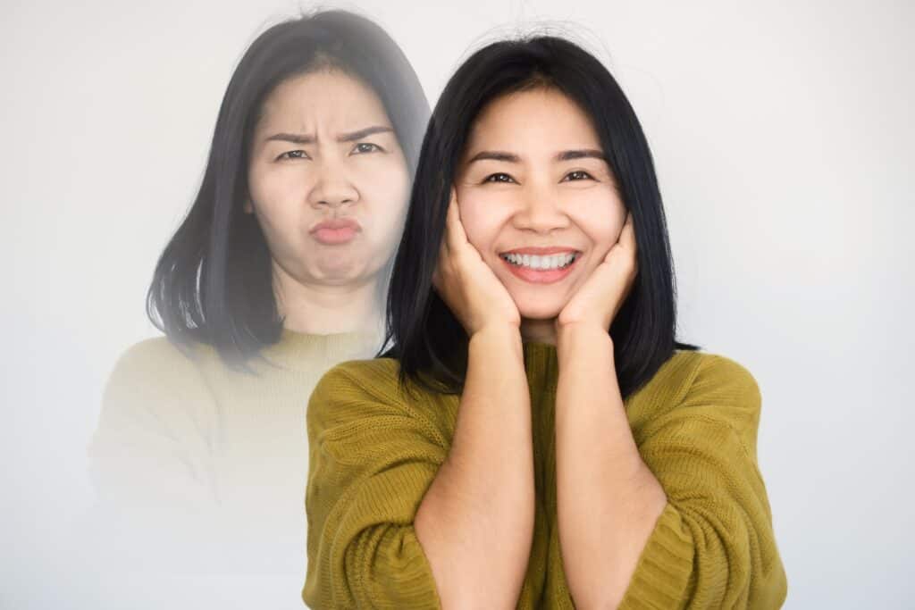 woman with mood swings from bipolar disorder